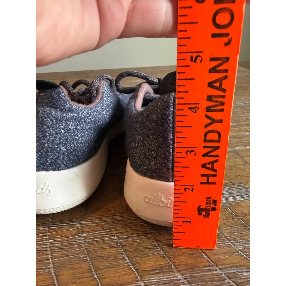 Allbirds Wool Runner Mens Shoes Navy Blue Pink Merino Wool Sneakers 7.5 Womens 9